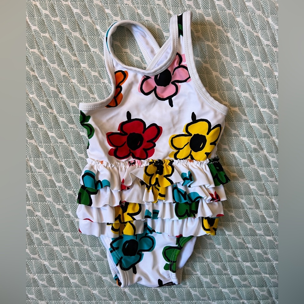 Hanna Andersson Baby 3-6 Month Floral Swimsuit